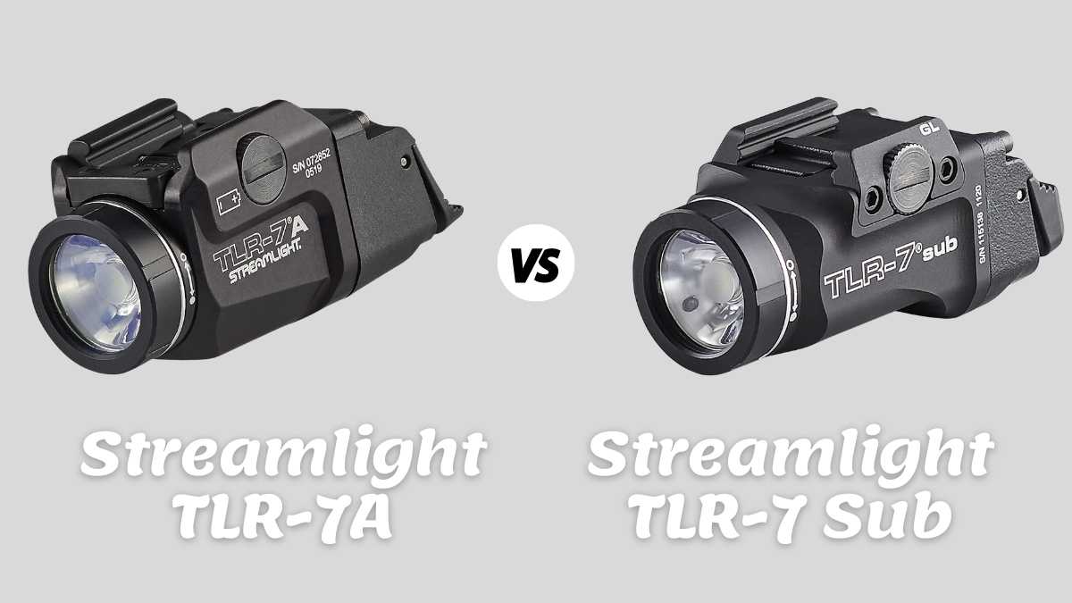 Streamlight TLR 7A vs TLR 7 Sub